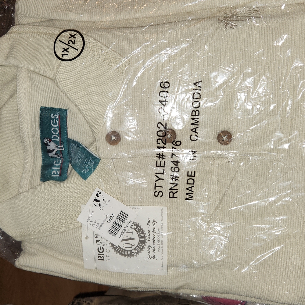Mens Big Dogs Polo Shirt In the Package